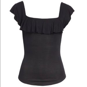 Free People Last Call Ruffle Top - EUC